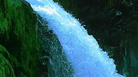 This deep sound of a large waterfall will help you achieve a peaceful state of mind. . Waterfall white noise